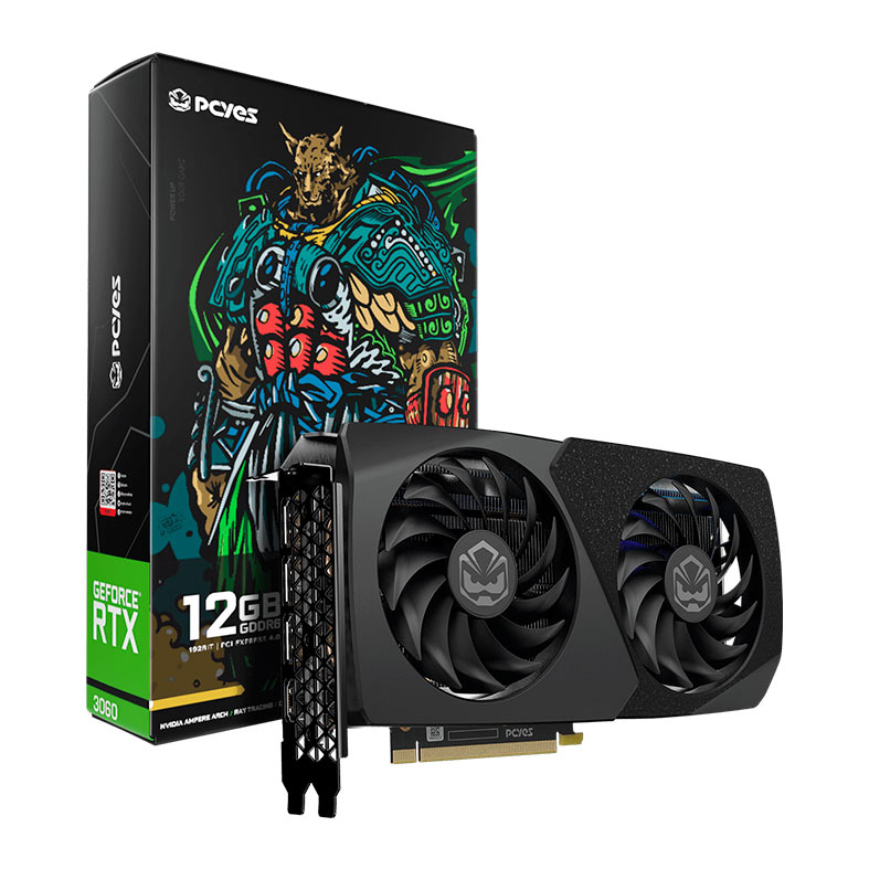 Placa de Video Pcyes GeForce RTX 3060 Projeto Edge, 12GB, GDDR6, 192-bit, PVRTX3060BL2F - miniatura 3
