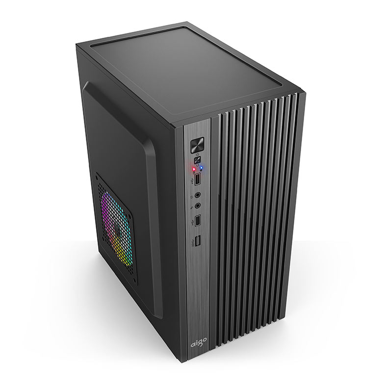 Gabinete Office Aigo Q2503, Mini-Tower, Preto, Q2503-BK - miniatura 3