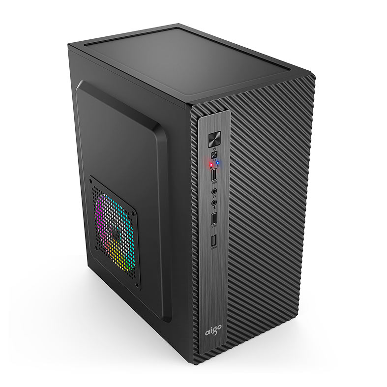 Gabinete Office Aigo Q2507, Mini-Tower, Preto, Q2507 - miniatura 4