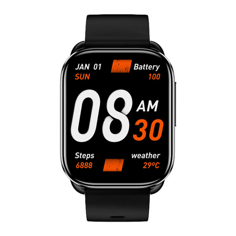 SmartWatch QCY GS S6, Compativel com Android e IOS, IPX8, Preto, QCYGSS6-01