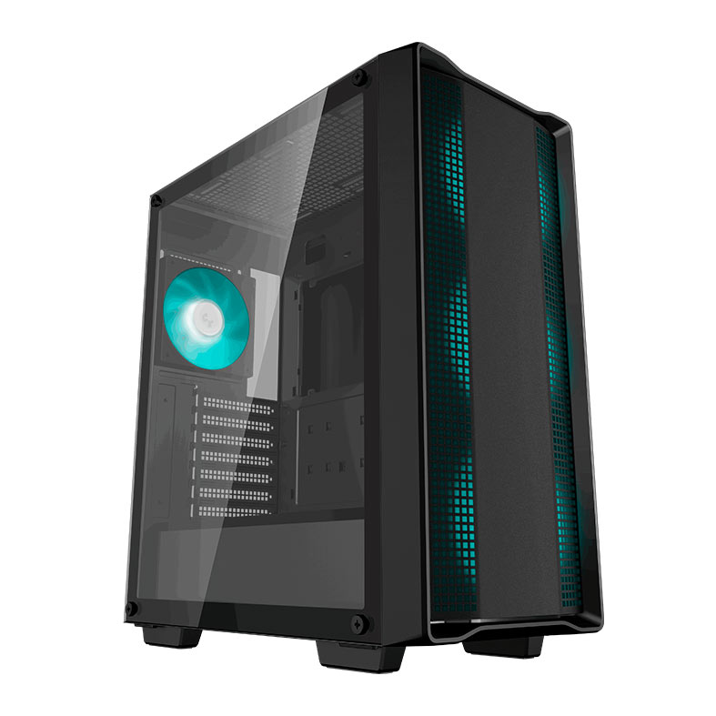 Gabinete Gamer Deepcool CC560 V2, Mid-Tower, Lateral de Vidro, Com 4 Fans, Preto, R-CC560-BKGAA4-G-2 - imagem 1