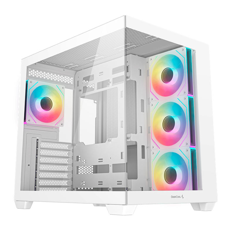 Gabinete Gamer Deepcool CG530 4F,ARGB, Mid-Tower, Lateral de Vidro, Com 4 Fans, Branco, R-CG530-WHADA4-G-1 - imagem 1