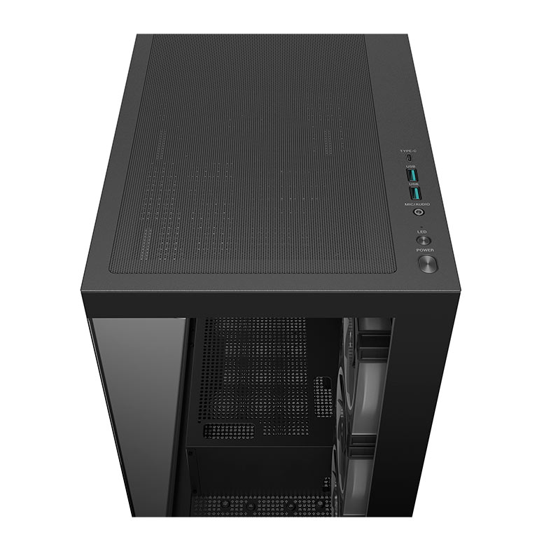 Gabinete Gamer Deepcool CG580 V2, ARGB, Mid-Tower, Lateral de Vidro, Com 4 Fans, Preto, R-CG580-BKADA4-G-2 - miniatura 8