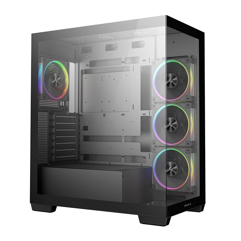 Gabinete Gamer Deepcool CG580 V2, ARGB, Mid-Tower, Lateral de Vidro, Com 4 Fans, Preto, R-CG580-BKADA4-G-2 - miniatura 3