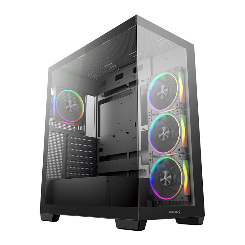 Gabinete Gamer Deepcool CG580 V2, ARGB, Mid-Tower, Lateral de Vidro, Com 4 Fans, Preto, R-CG580-BKADA4-G-2 - imagem 1
