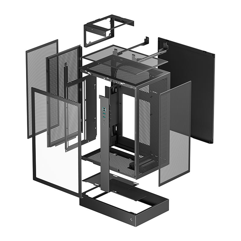 Gabinete Gamer Deepcool CH170 Plus, Mini-Tower, Lateral de Vidro, Preto, R-CH170-BKNGM0-G - miniatura 11