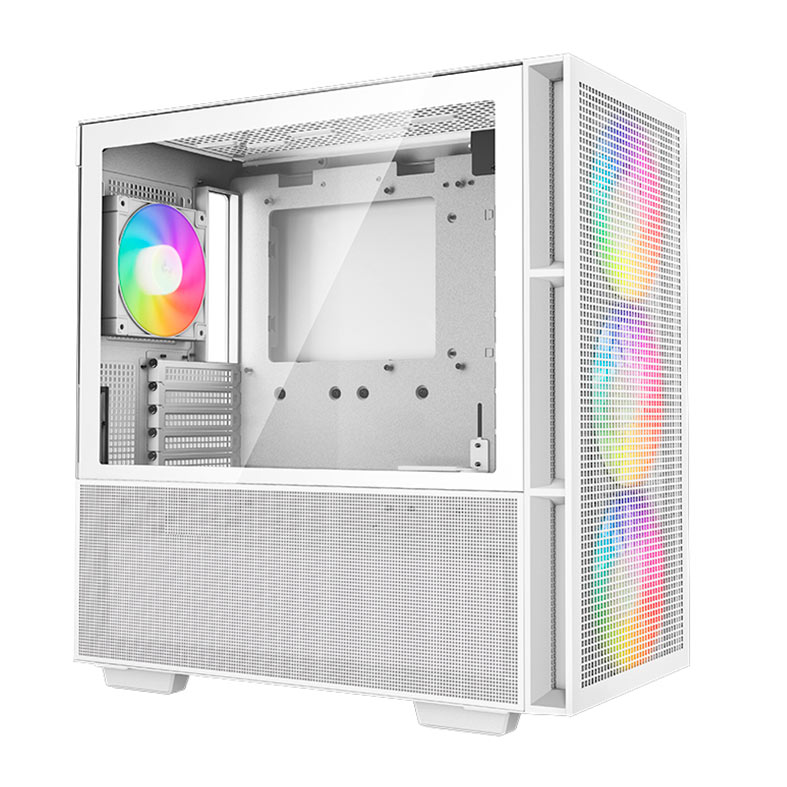 Gabinete Gamer Deepcool CH560, RGB, Mid-Tower, Lateral de Vidro, Com 4 Fans, Branco, R-CH560-WHAPE4-G-1 - miniatura 3