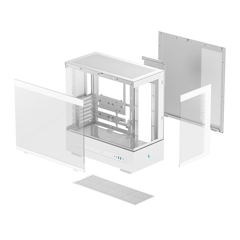Gabinete Gamer Deepcool CH690 Digital, Mid-Tower, Lateral de Vidro, Branco, R-CH690-WHNNA0D-G-1 - miniatura 10