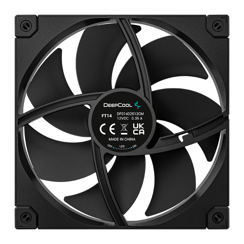 Ventoinha Deepcool FT14, Led Branco, 140mm, Preto, R-FT14-BKWPN1-G - miniatura 5