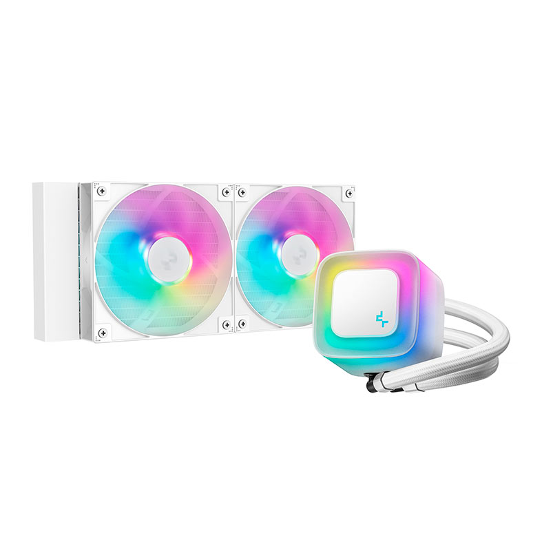 Water Cooler DeepCool LE240 V2, ARGB, 240mm, Branco, R-LE240-WHAMMN-G-2