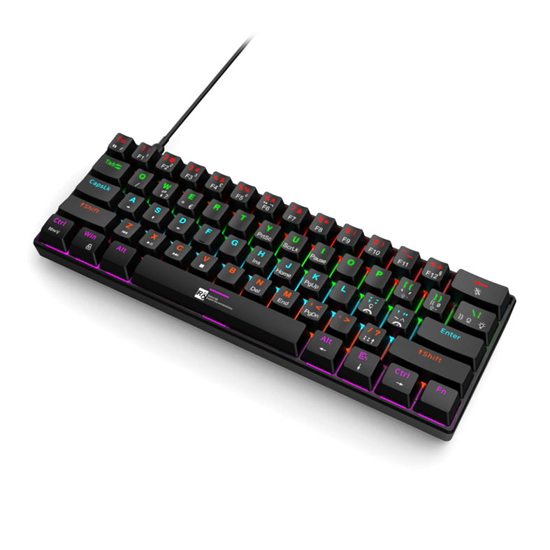 PRE VENDA - Teclado Mecanico R8 1037, RGB, ABNT2, Switch Azul, Preto, R8-1037-RBW-ABNT2 - miniatura 5