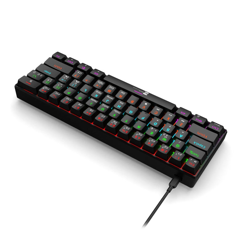 PRE VENDA - Teclado Mecanico R8 1037, RGB, ABNT2, Switch Azul, Preto, R8-1037-RBW-ABNT2 - miniatura 8