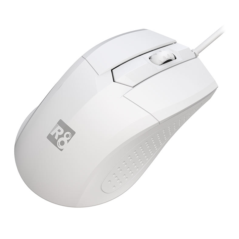 PRE VENDA - Mouse R8 1607, 1200DPI, 3 Botoes, Branco, R8-1607-WH - miniatura 3
