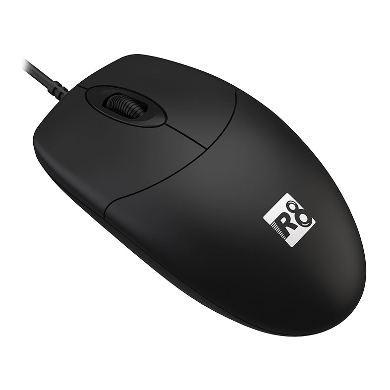 Mouse R8 1655, 1200DPI, 3 Botoes, Preto, R8-1655-BK - miniatura 3