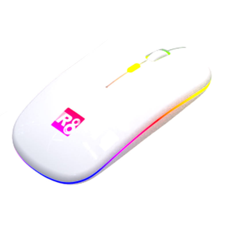PRE VENDA - Mouse R8 1715WL, 1600DPI, 4 Botoes, Wireless, Branco, R8-1715WL-WH - miniatura 4