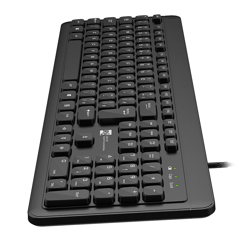 Teclaco Membrana R8 1809, Chocolate Keys, ABNT2, Preto, R8-1809-BK - miniatura 6