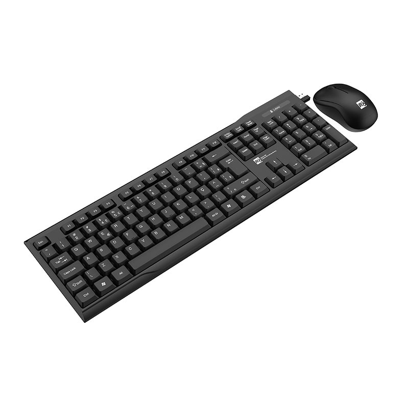 PRE VENDA - Kit Teclado e Mouse R8 1913, 1000DPI, ABNT2, Preto, R8-1913-BK - miniatura 3