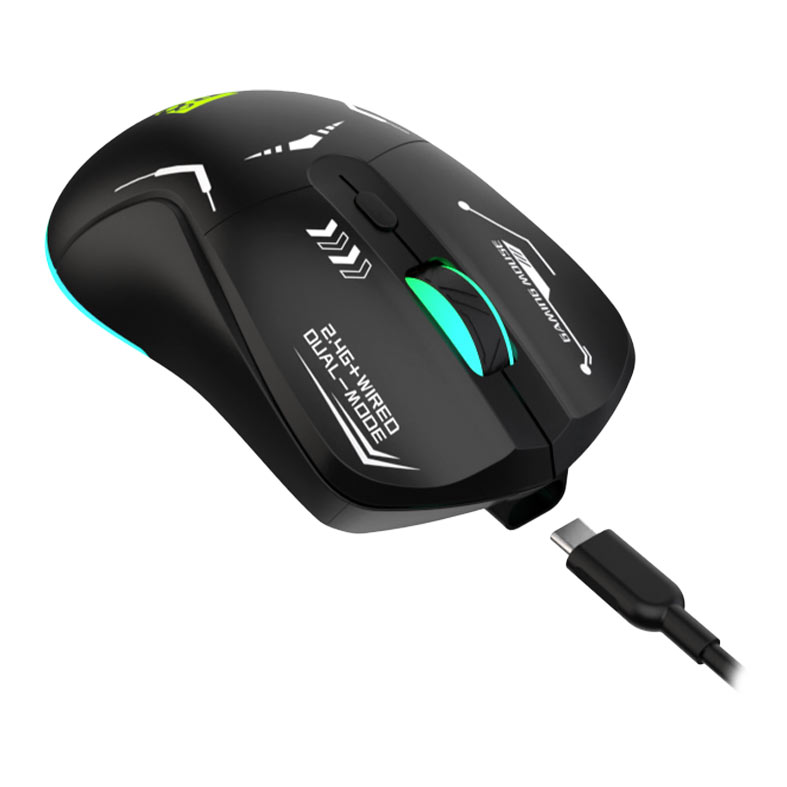 PRE VENDA - Mouse Gamer R8 G305, RGB, 4800DPI, 6 Botoes, Wireless, Preto, R8-G305-BK - miniatura 4