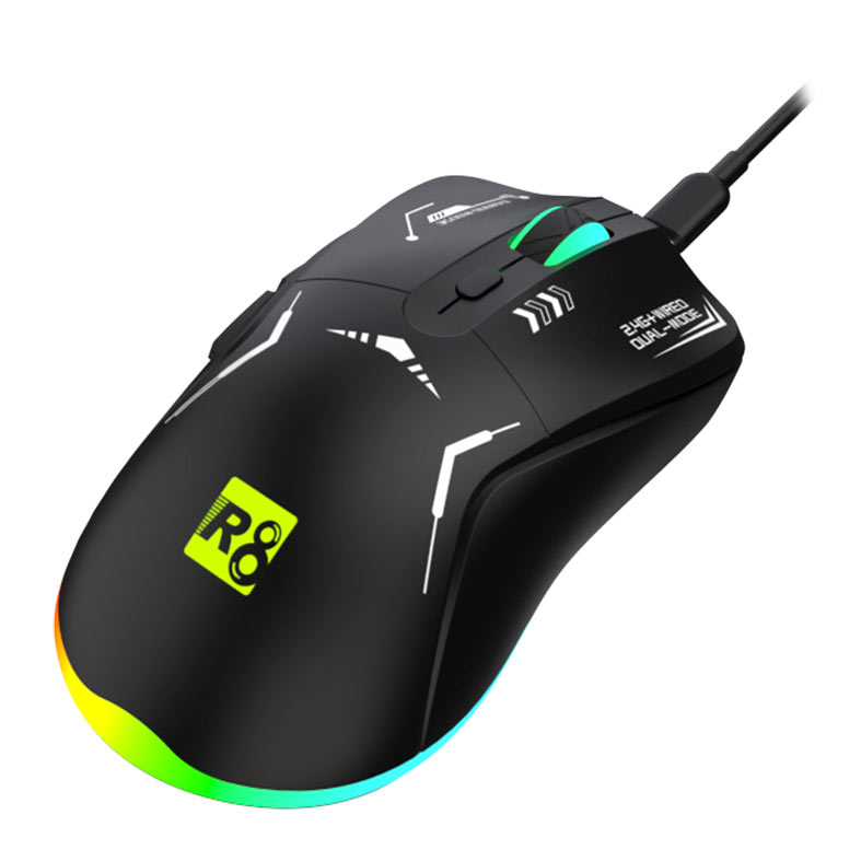 PRE VENDA - Mouse Gamer R8 G305, RGB, 4800DPI, 6 Botoes, Wireless, Preto, R8-G305-BK - miniatura 6