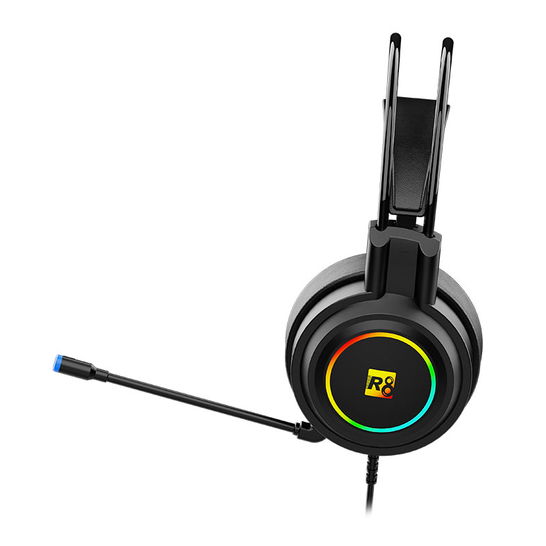 PRE VENDA - Headset Gamer R8 H03, Drivers 50mm, USB, Preto, R8-H03-RBW - miniatura 5