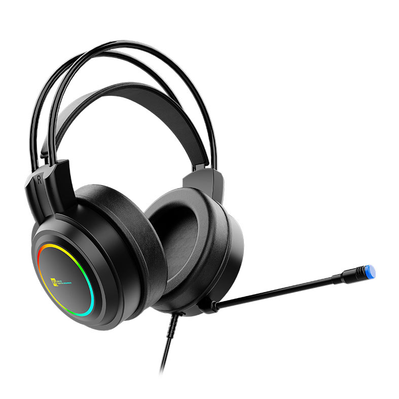 PRE VENDA - Headset Gamer R8 H03, Drivers 50mm, USB, Preto, R8-H03-RBW - miniatura 3