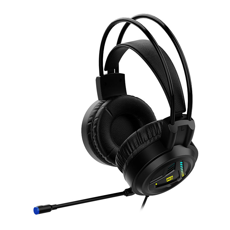 PRE VENDA - Headset Gamer R8 H05, Drivers 50mm, USB, Preto, R8-H05-RBW - miniatura 3