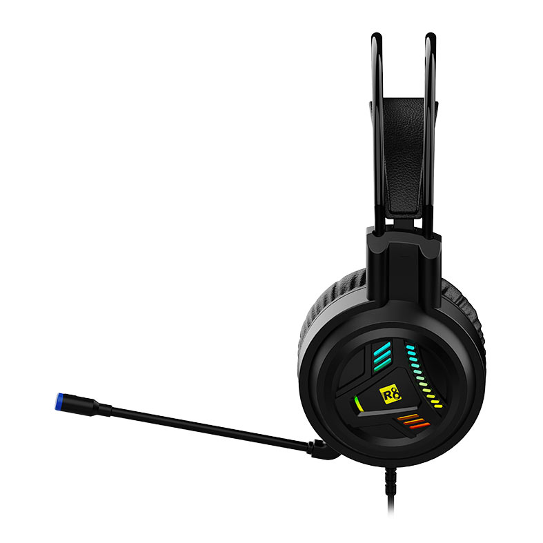 PRE VENDA - Headset Gamer R8 H05, Drivers 50mm, USB, Preto, R8-H05-RBW - miniatura 5