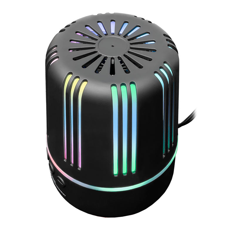 Caixa de Som R8 SP-09, Rainbow, 3W RMS, Bluetooth, Preto, R8-SP-09 - miniatura 3