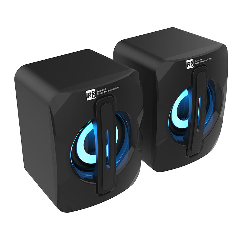Caixa de Som R8 SP06, 2x3W RMS, Preto, R8-SP06-BK - miniatura 3