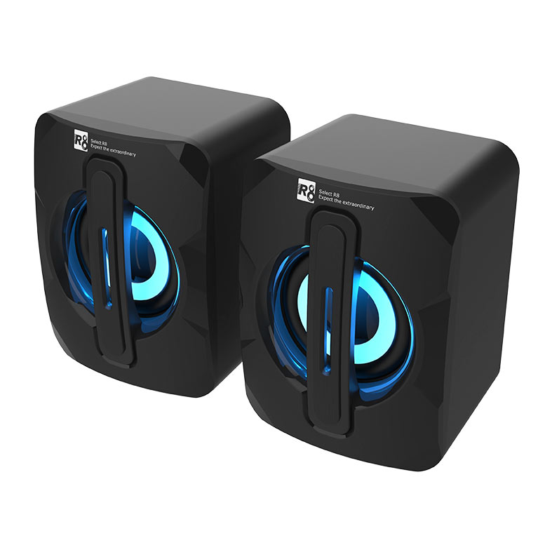 Caixa de Som R8 SP06, 2x3W RMS, Preto, R8-SP06-BK - miniatura 4