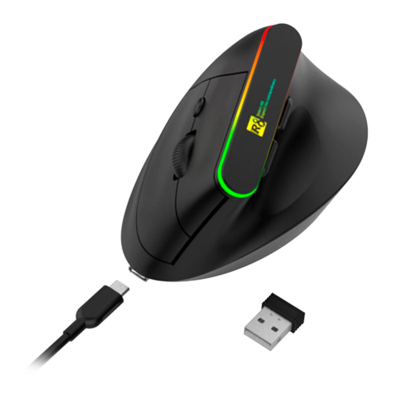 PRE VENDA - Mouse R8 X2, 1600DPI, 6 Botoes, Wireless, Preto, R8-X2WL-BK - miniatura 6