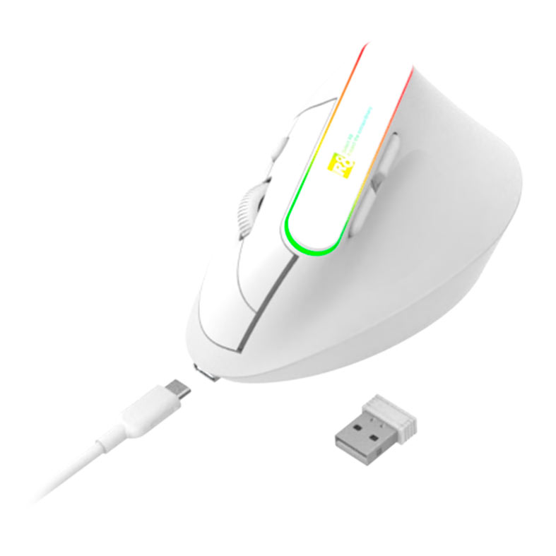 PRE VENDA - Mouse R8 X2, 1600DPI, 6 Botoes, Wireless, Branco, R8-X2WL-WH - miniatura 6