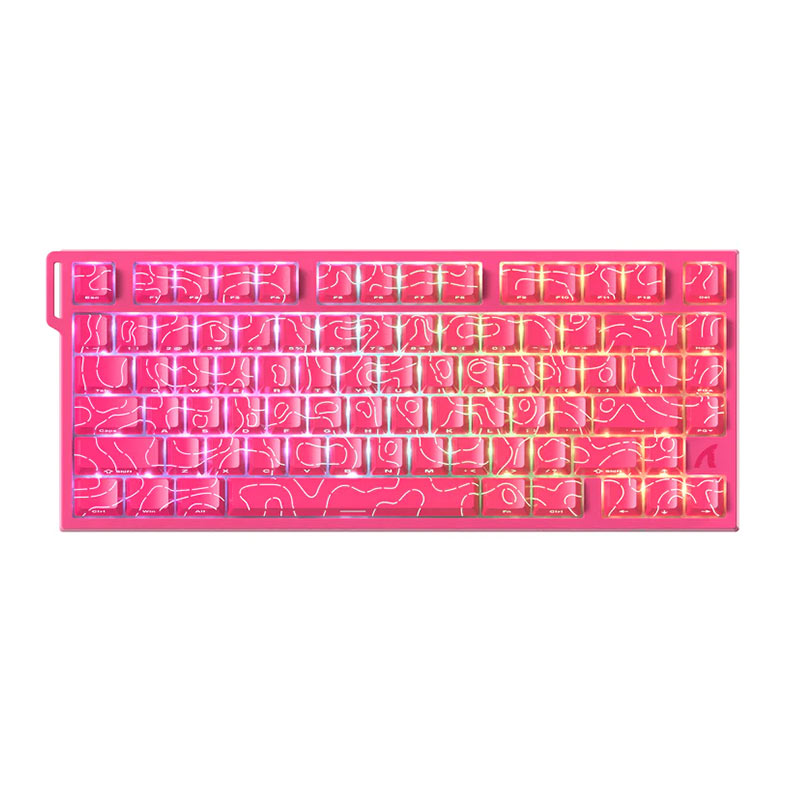 PRE VENDA - Teclado Mecanico Attack Shark R82 HE, RGB, Switch Hall Effect Magnetico, Rosa, R82-HE-PK - miniatura 3