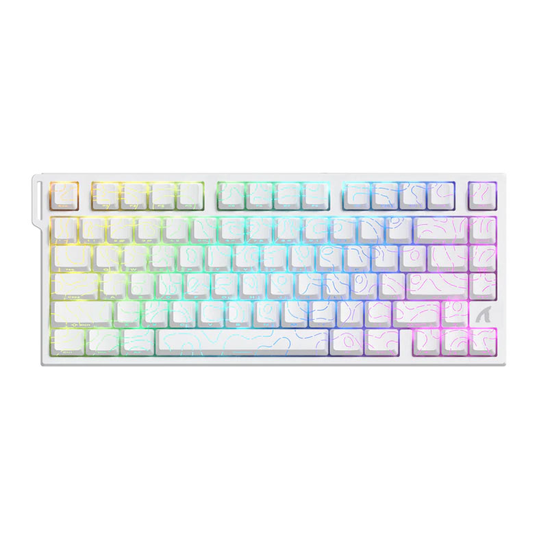 PRE VENDA - Teclado Mecanico Attack Shark R82 HE, RGB, Switch Hall Effect Magnetico, Branco, R82-HE-WH - miniatura 3