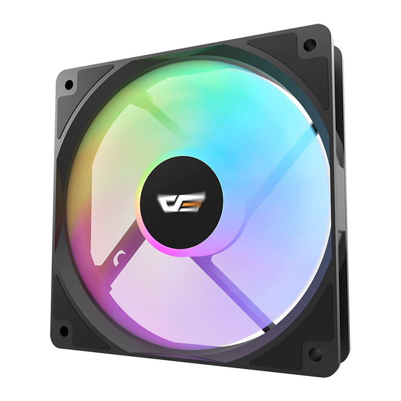 Kit Ventoinhas Aigo Darkflash CL12, Rainbow, 3x120mm, Preto, AF-CL12-3IN1-B-HQ1 - miniatura 4