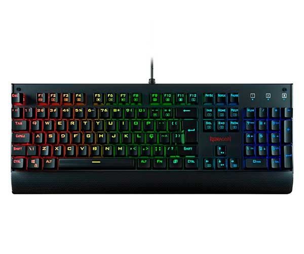 Teclado Mecanico Redragon Kala, RGB, Switch Brown, K557RGB-PT-BROWN - imagem 1