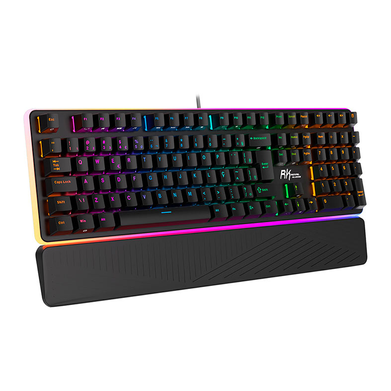 Teclado Mecanico Gamer Royal Kludge RK918, RGB, ABNT2, Switch Red, Preto, RK918-BLAC-H-POR - miniatura 3