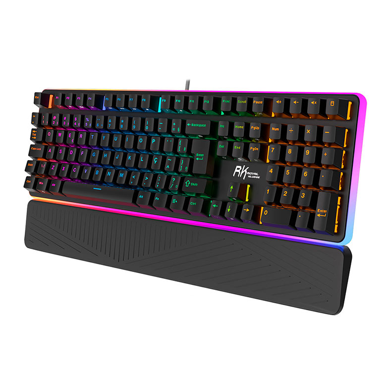 Teclado Mecanico Gamer Royal Kludge RK918, RGB, ABNT2, Switch Red, Preto, RK918-BLAC-H-POR - miniatura 4