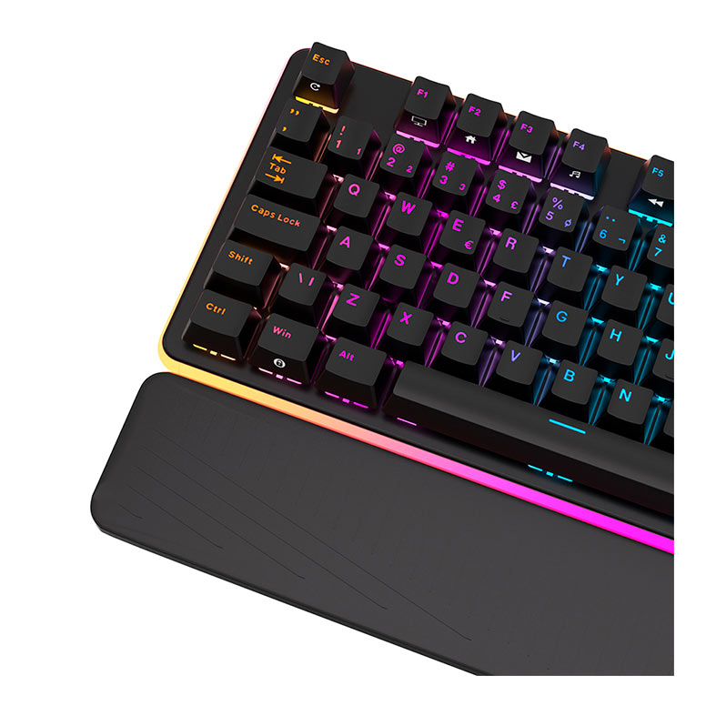 Teclado Mecanico Gamer Royal Kludge RK918, RGB, ABNT2, Switch Red, Preto, RK918-BLAC-H-POR - miniatura 7