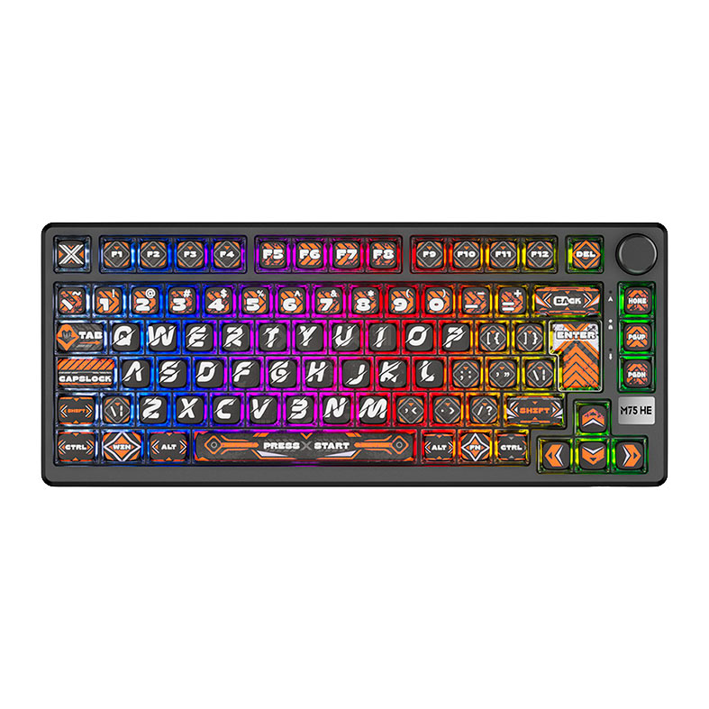 Teclado Mecanico Royal Kluge RKM75 HE, RGB, Switch Mint, Hephaestus, RKM75-HE
