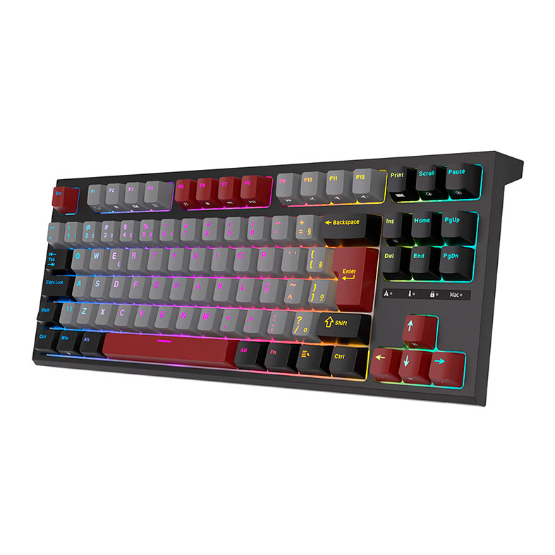 Teclado Mecanico Gamer Royal Kludge R87, RGB, ABNT2, Switch Red, Preto, RKR87-BLAC-H-POR - miniatura 3