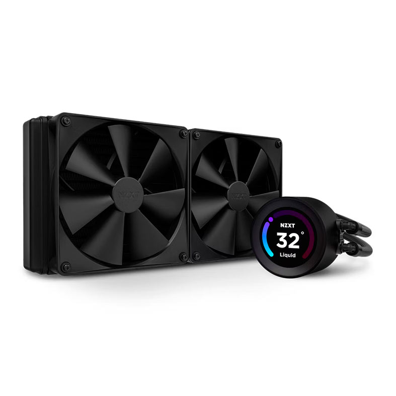 Water Cooler NZXT Kraken Elite 280, Display LCD, 280mm, Preto, RL-KN28E-B1 - imagem 1