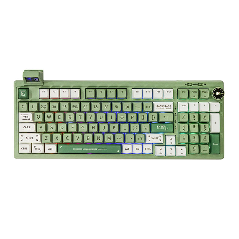Teclado Mecanico Epomaker RT100, ARGB, Switch Wisteria Tactile, Green, RT100-GR-WSTC - imagem 1