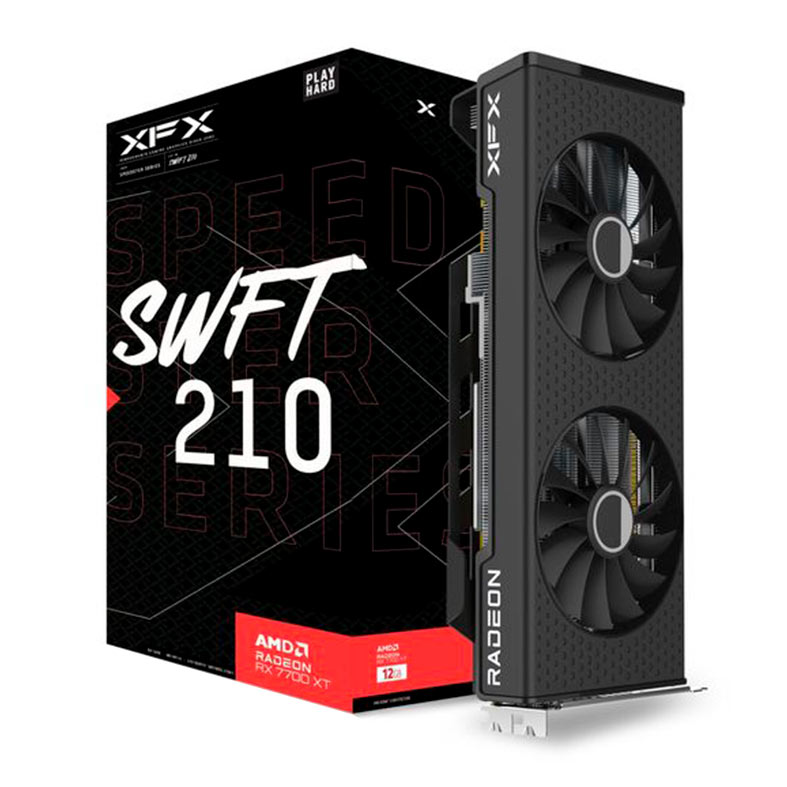 Placa de Video XFX Radeon RX 7700 XT SWFT 210 Speedster, 12GB, GDDR6, 192-bit, RX-77TSWFTFP - miniatura 3