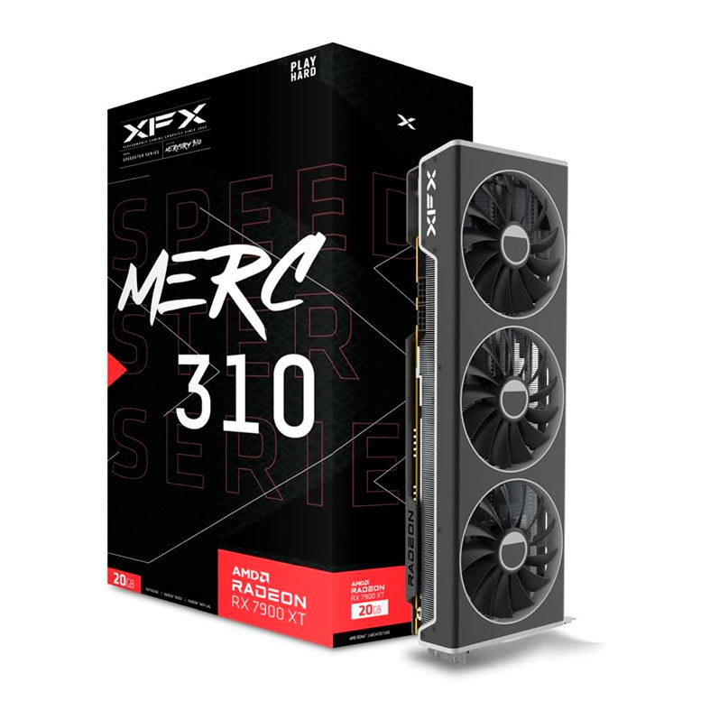 Placa de Video XFX Radeon RX 7900 XT Speedster Merc310, 20GB, GDDR6, 320-bit, RX-79TMERCU9 - miniatura 3
