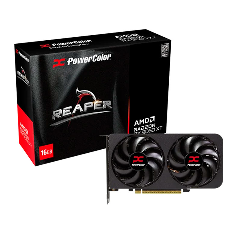 Placa de Video PowerColor Radeon RX 9060 XT Reaper, 16GB, GDDR6, 128-bit, RX9060XT-16G-A - miniatura 3