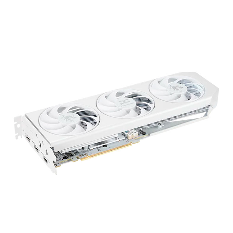 Placa de Video PowerColor Radeon RX 9060 XT Hellhound Spectral White OC, 16GB, GDDR6, 128-bit, RX9060XT-16G-L-OC-WHITE - miniatura 5