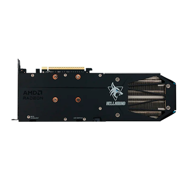 Placa de Video PowerColor Radeon RX 9060 XT Hellhound OC, 16GB, GDDR6, 128-bit, RX9060XT-16G-L-OC - miniatura 7