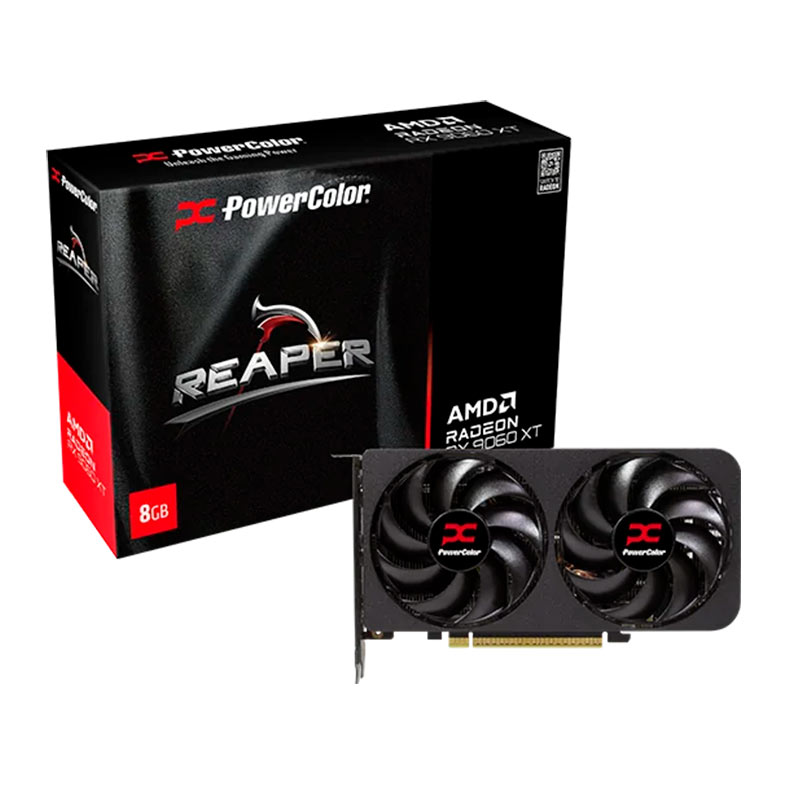 Placa de Video PowerColor Radeon RX 9060 XT Reaper, 8GB, GDDR6, 128-bit, RX9060XT-8G-A - miniatura 3