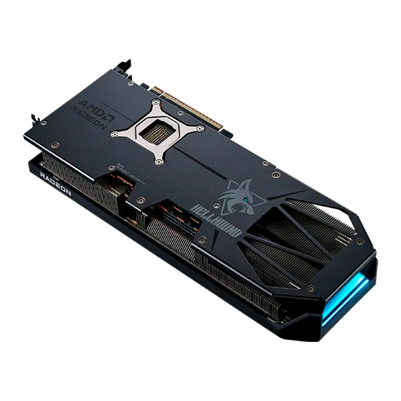 Placa de Video PowerColor Radeon RX 9070 XT Hellhound OC, 16GB, GDDR6, 256-bit, RX9070XT-16G-L-OC - miniatura 7